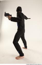 Man Young Athletic Fighting with sword Standing poses Casual Asian